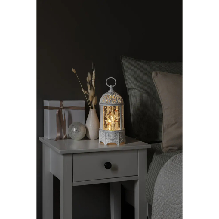 Water Lantern Bullfinches on Tree Timer 5H 3xAA USB