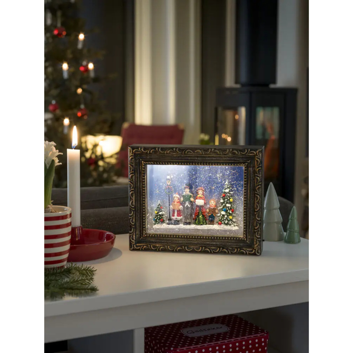 Water Lantern Photo Frame Christmas Choir Led B/O 4 x AA