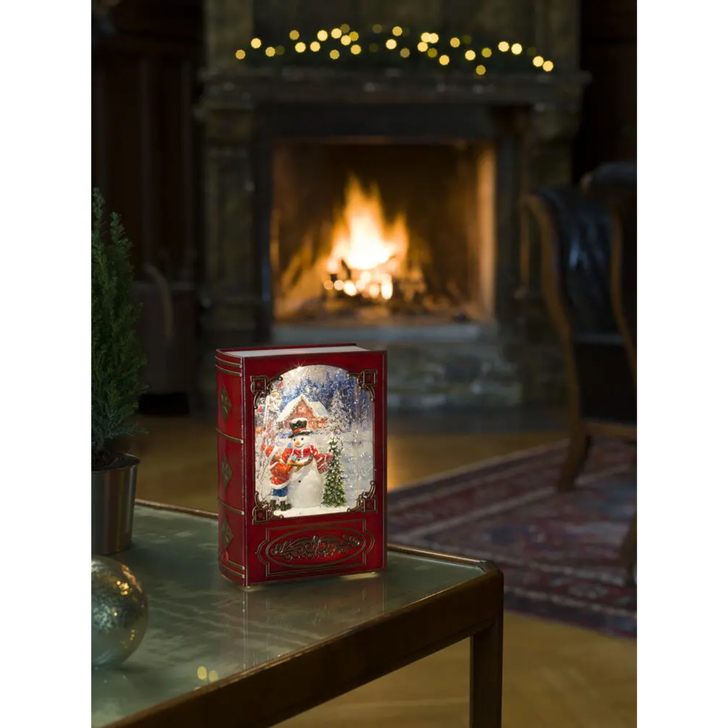 Water Lantern Red Book/Snowman Timer 5H 3 x AA &USB