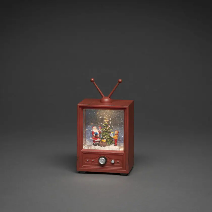 Water Lantern TV Santa and Boy IP20 & B/O 3 x AA
