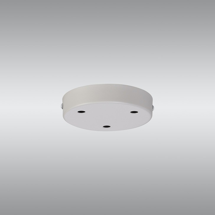 White 3 Hole Ceiling Plate - 12cm