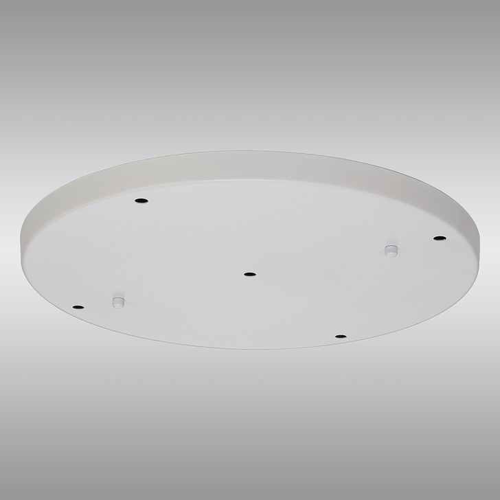 White 5 Hole Ceiling Plate - 40cm