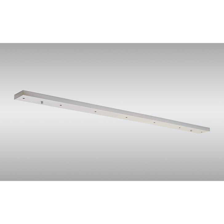 White 7 Hole Rectangular Ceiling Plate - 1400mm x 100mm