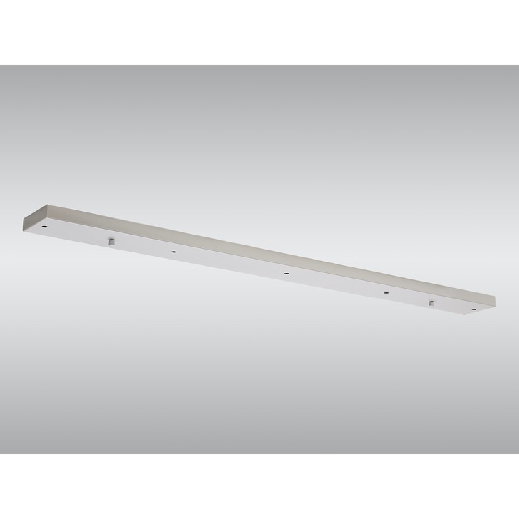 White Linear 5 Hole Ceiling Plate - 110 X 10cm