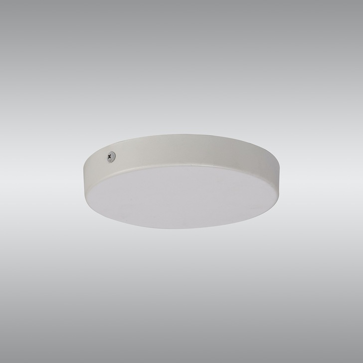 White No Hole Ceiling Plate - 15cm