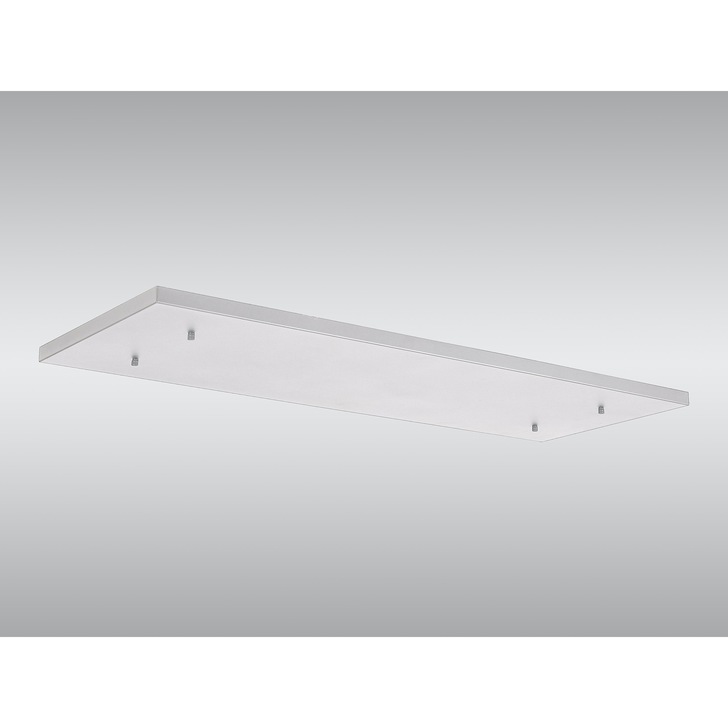 White No Hole Rectangular Ceiling Plate - 1100mm x 400mm