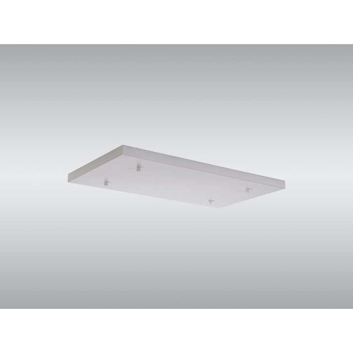 White No Hole Rectangular Ceiling Plate - 550mm x 320mm