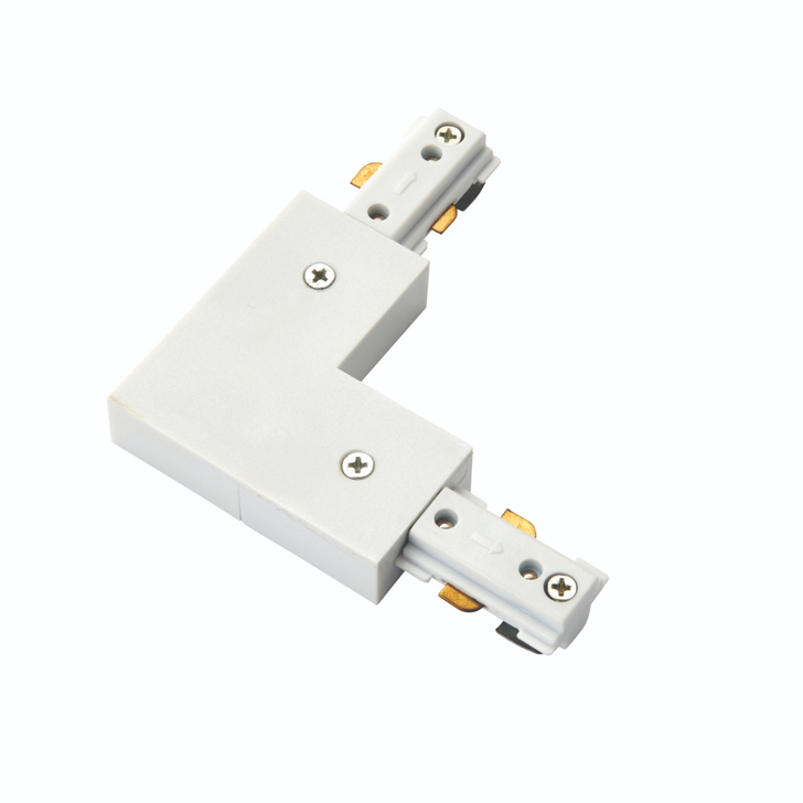 White Track L Connector
