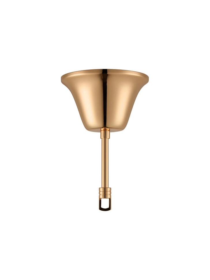 120mm French Gold Finish Bell Cup Ceiling Rose With Hook Plate And Rod