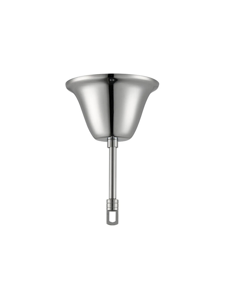 120mm Polished Chrome Bell Cup Ceiling Rose With Hook Plate And Rod
