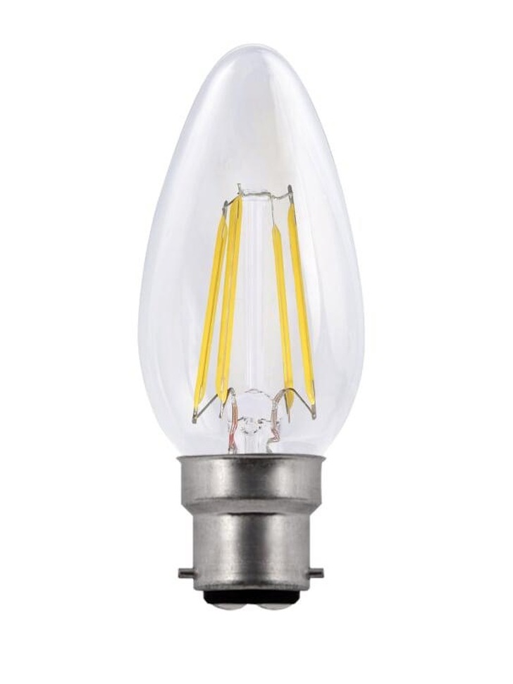 4W B22 CLEAR DIMMABLE LED CANDLE LAMP - 2700K