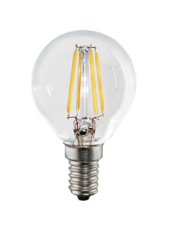 4W E14 CLEAR DIMMABLE LED GOLFBALL LAMP - 2700K