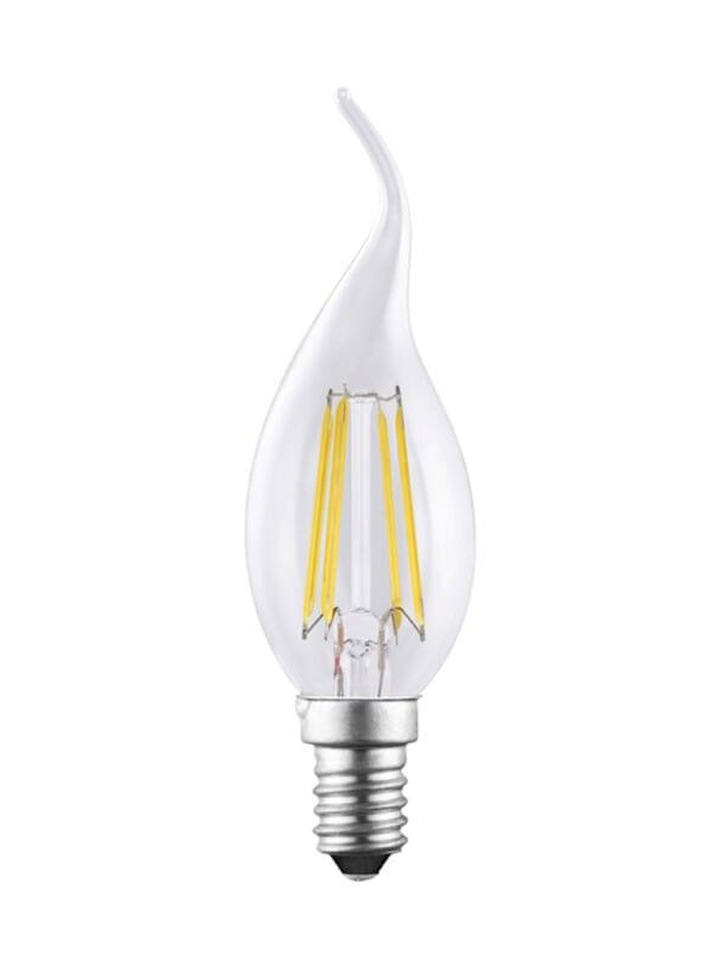 4W E14 CLEAR FLAME TIPPED DIMMABLE LED CANDLE LAMP - 2700K