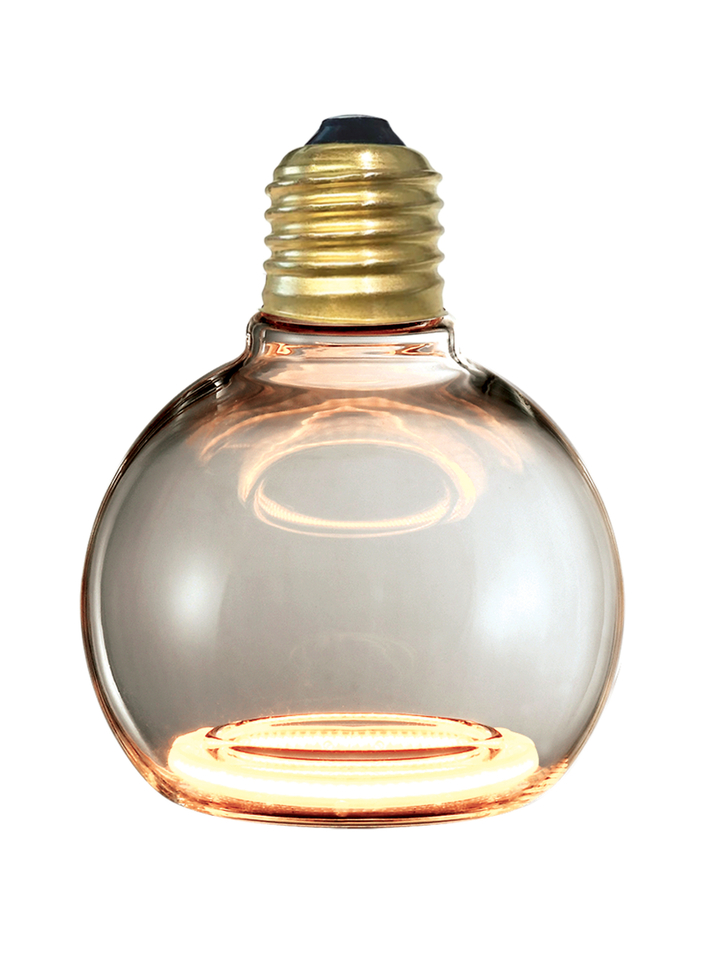 4W E27 LED Angel Smoked Globe Light Bulb Extra Small - 1900K