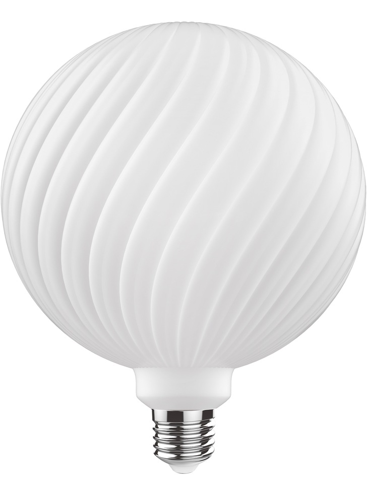 4W LED Classic Style Opal Finish Dimmable Twisted Globe Lamp - E27, 2700K