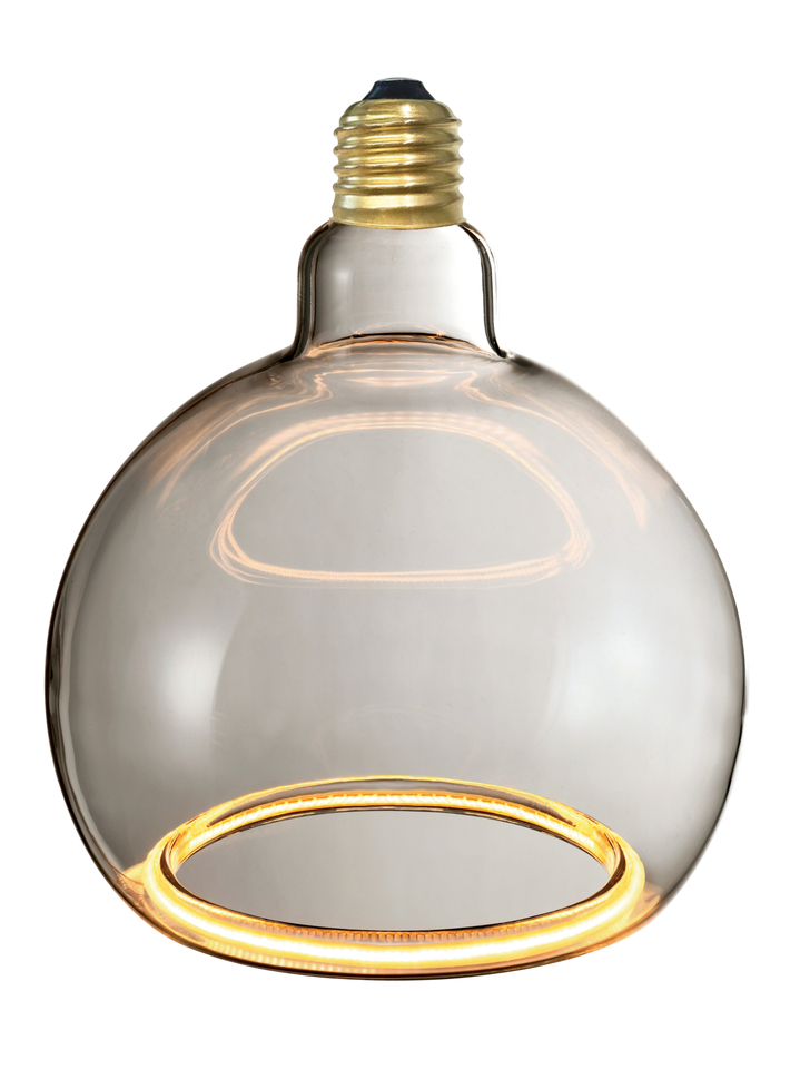 6W E27 LED Angel Smoked Globe Light Bulb Medium - 1900K