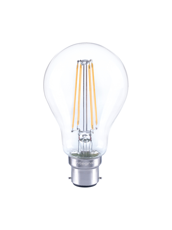 7.3W B22 Warm White Dimmable Clear Gls Led Filament Lamp - 2700K