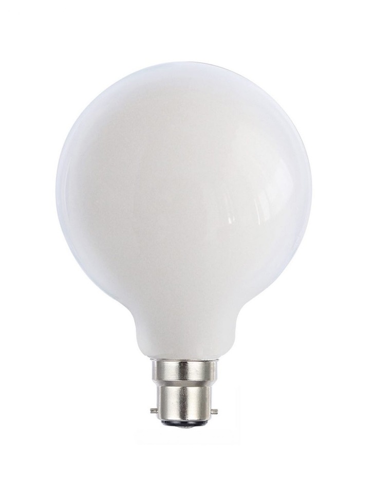 8W B22 OPAL DIMMABLE LED 95MM GLOBE LED LAMP - 2700K