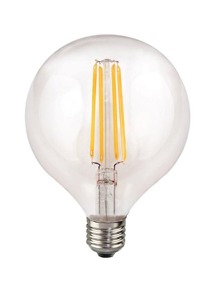 8W E27 CLEAR DIMMABLE LED 125MM GLOBE LED LAMP - 2700K