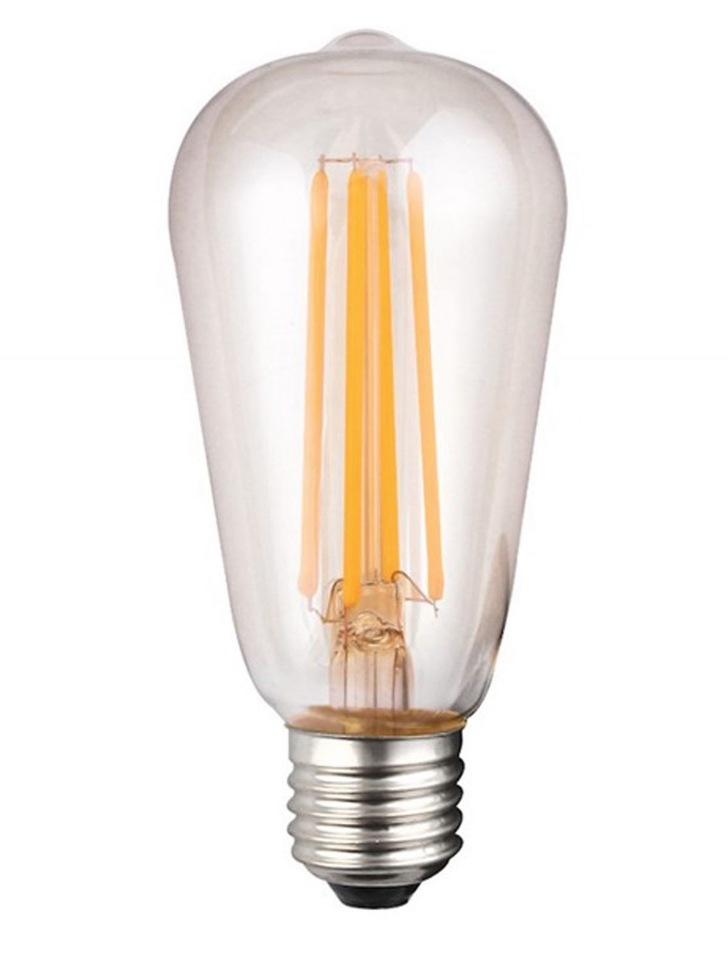 8W E27 CLEAR DIMMABLE LED VALVE LAMP - 2700K