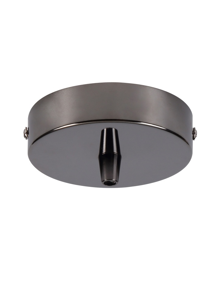 Black Chrome Ceiling Rose With Cable Clamp