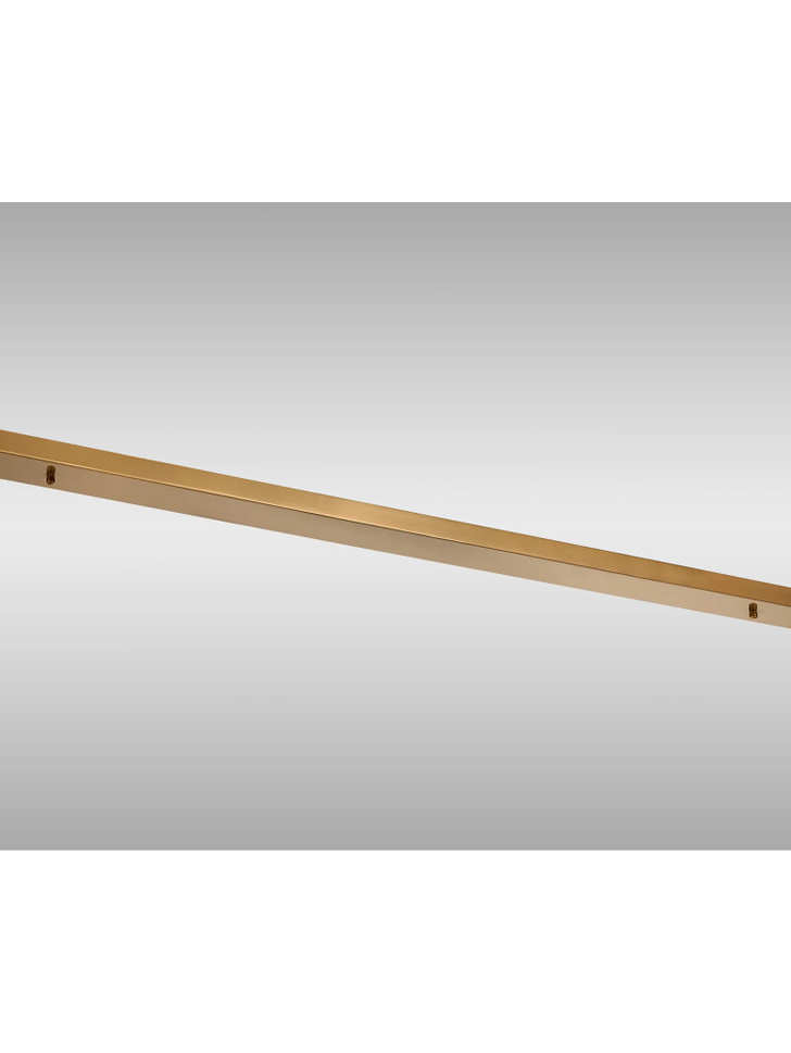 Brass No Hole Linear Bar Ceiling Plate - 1400mm x 100mm