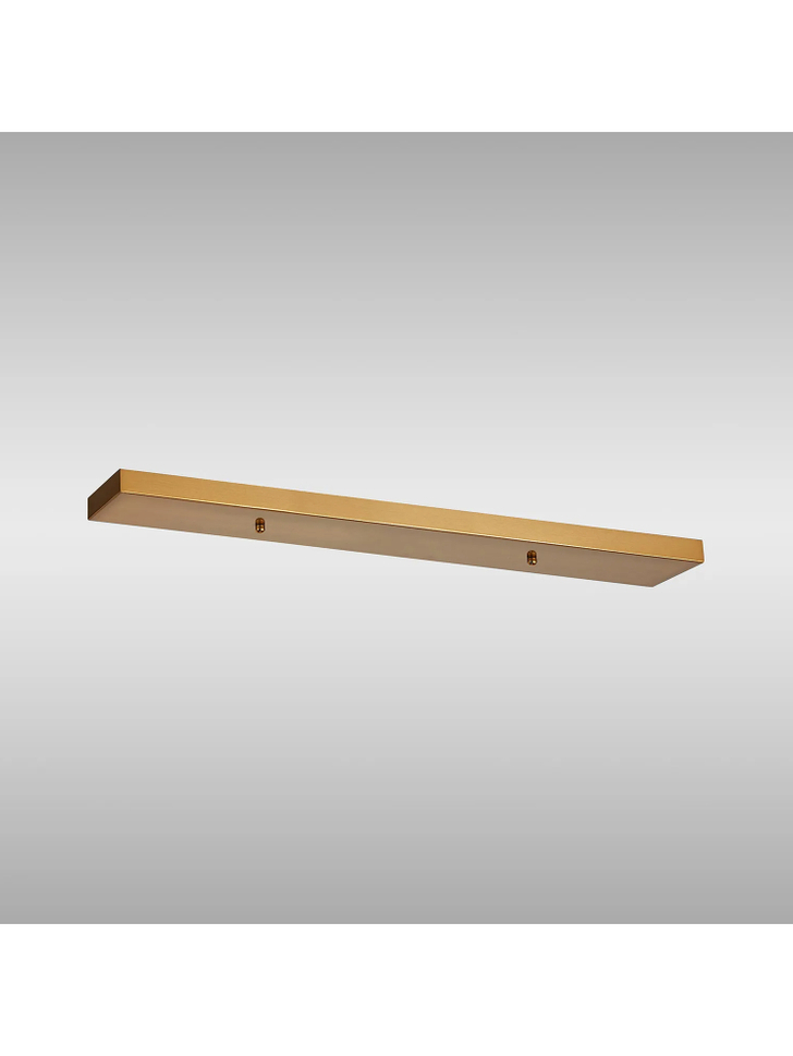 Brass No Hole Linear Bar Ceiling Plate - 700mm x 100mm