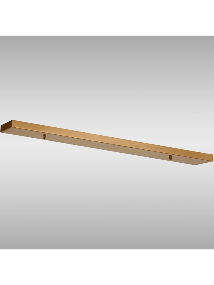 Brass No Hole Linear Bar Ceiling Plate - 900mm x 100mm