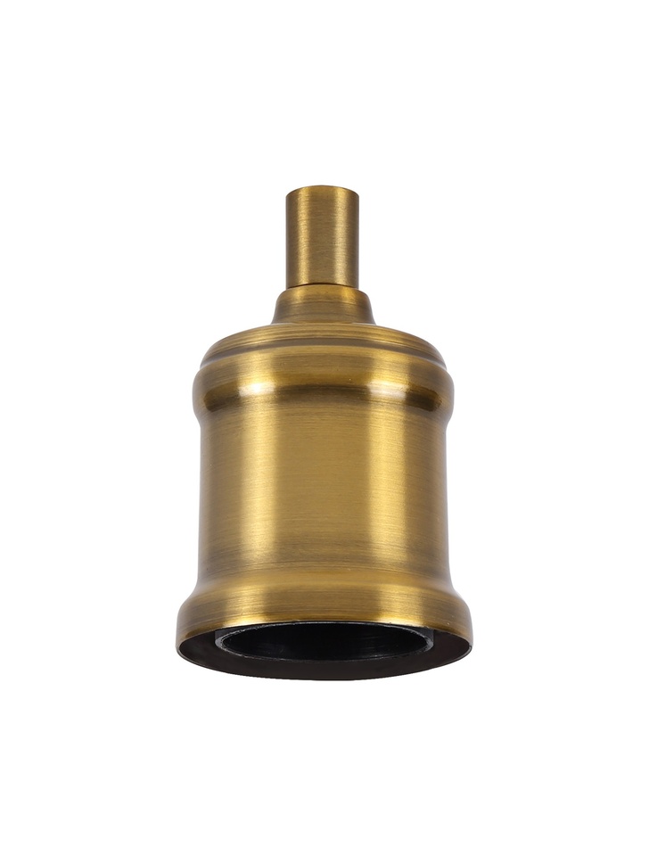 Bronze E27 Decorative Metal Lampholder With Cable Clamp