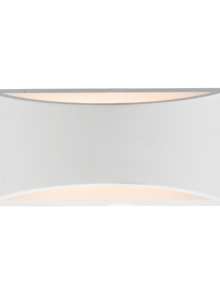 Dar Hove HOV372 White Paintable Plaster Large Wall Light