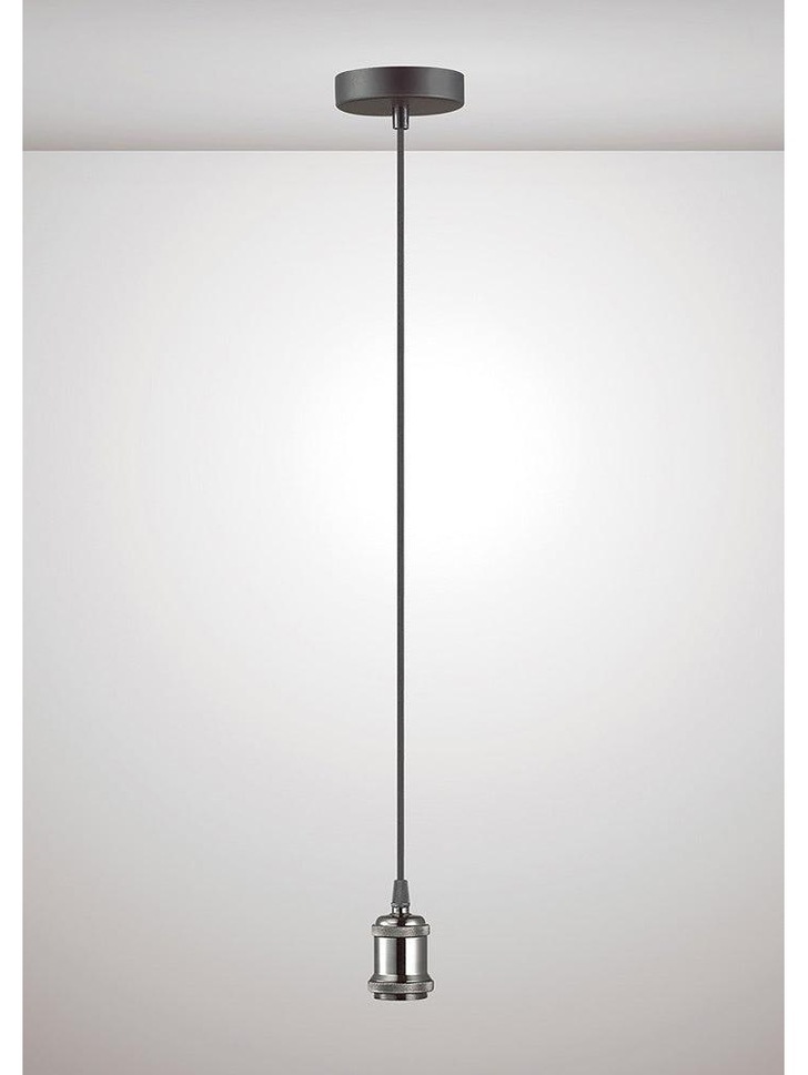 Deco Dreifa D0171 Gun Metal With Black Braided Cable Ceiling Suspension Kit