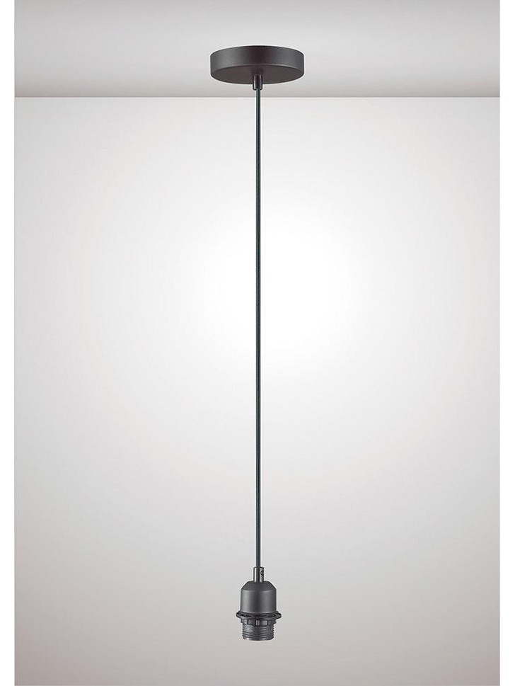 Deco Dreifa D0193 Matt Black With Black Cable Ceiling Suspension Kit