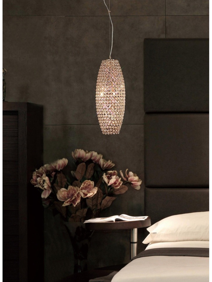 Diyas Kos IL30765 French Gold 4 Light Crystal Pendant