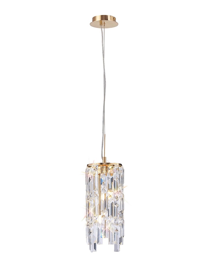 Diyas Maddison French Gold 2 Light Crystal Pendant - IL31813