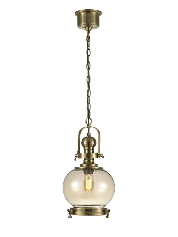 Diyas Riley IL31596 Antique Brass Small Ball Single Pendant