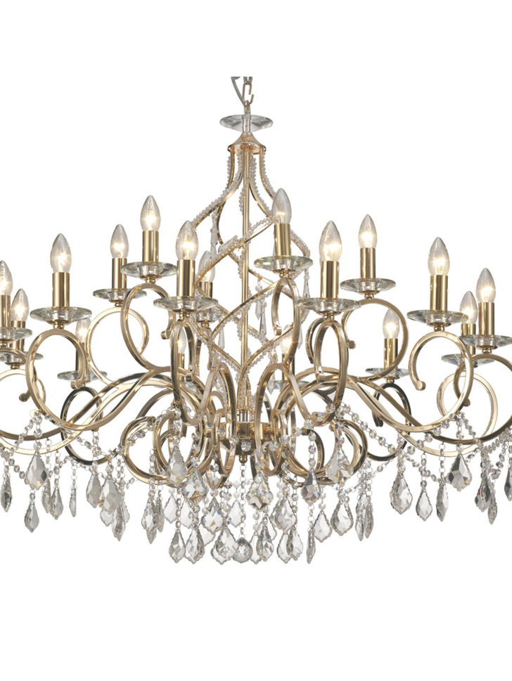 Diyas Torino IL303212+6 French Gold 18 Light Crystal Chandelier