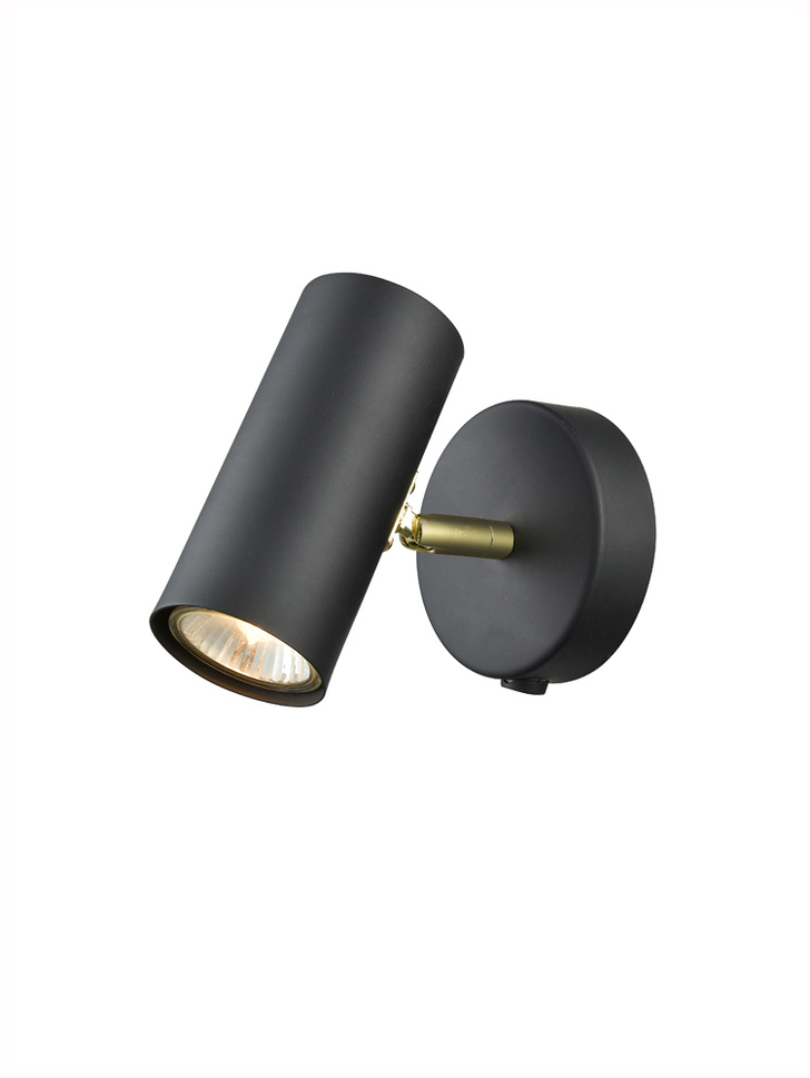 Franklite Aspect Black And Gold Single Spotlight