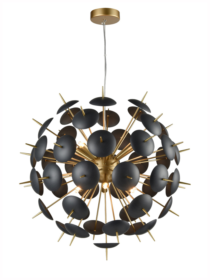 Franklite Dandy Matt Gold/Black Finish 12 Light Pendant