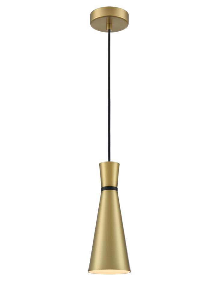 Franklite Happy Small Satin Brass Pendant