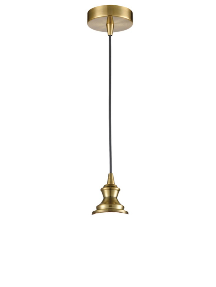 Franklite Refract Aged Brass Finish Single Pendant Suspension