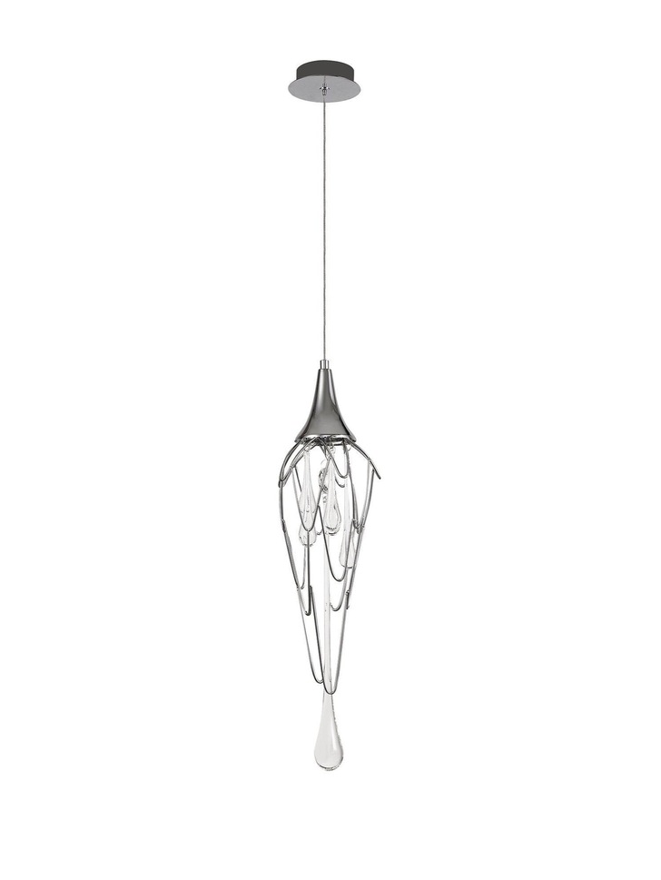 Idolite Alps Polished Chrome Finish Single Pendant