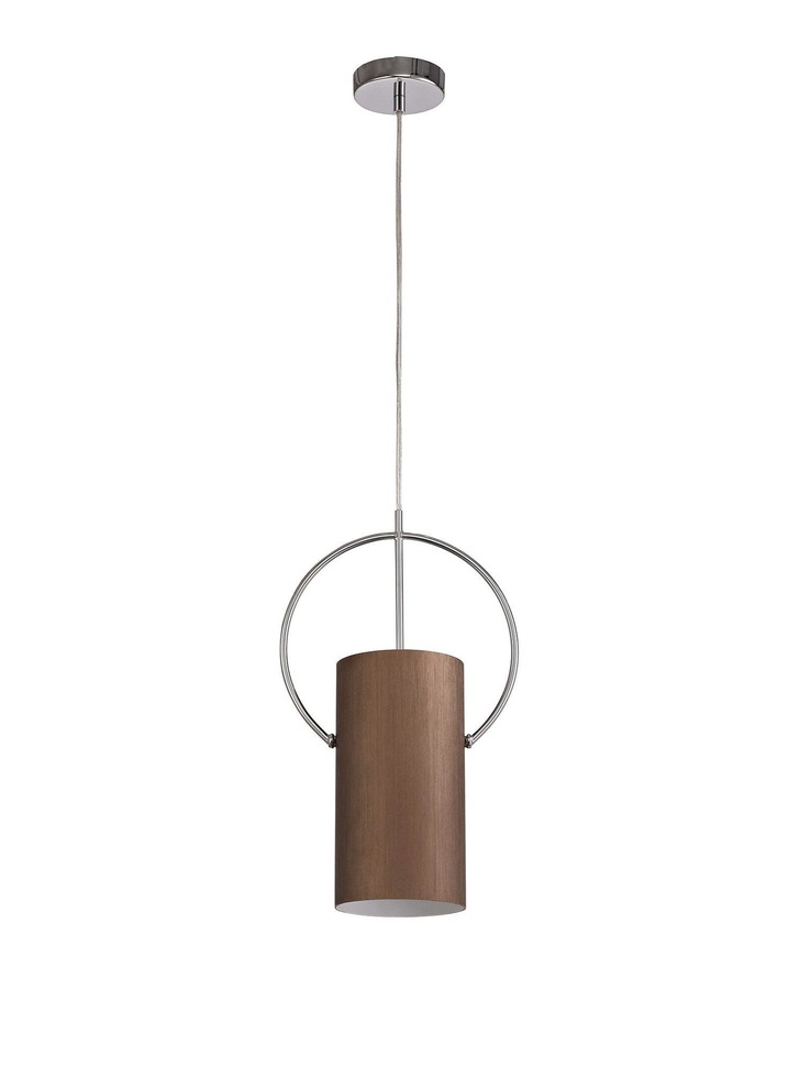 Idolite Dinara Coffee/Polished Chrome Single Pendant