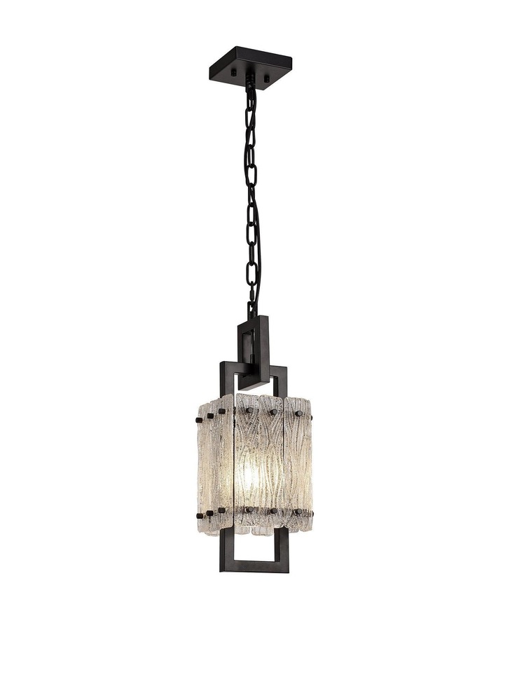 Idolite Drakensberg Matt Black Finish 1 Light Pendant