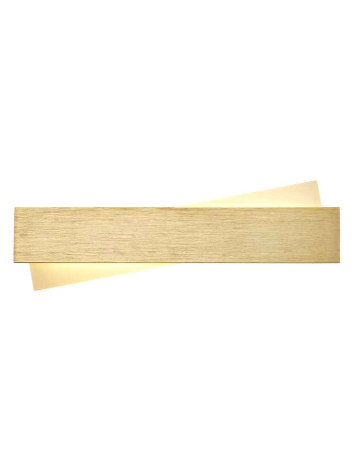 Idolite Embankment Brushed Gold Led Wall Light - 3000K