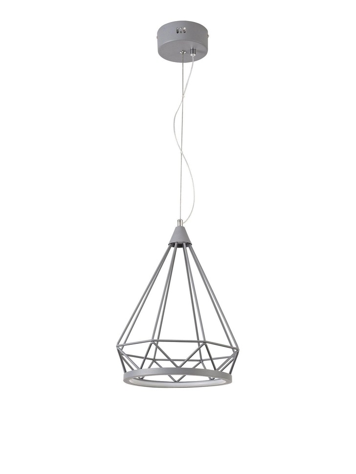 Idolite Halti Matt Grey Small Led Pendant - 3700K