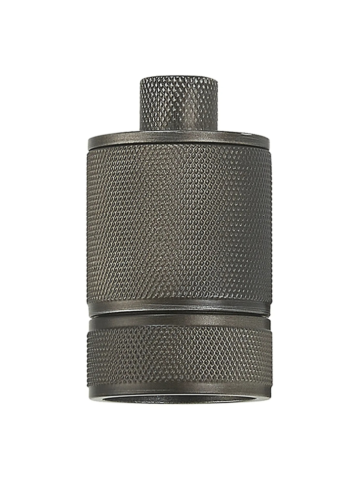 Idolite Pewter Knurled Lampholder - E27