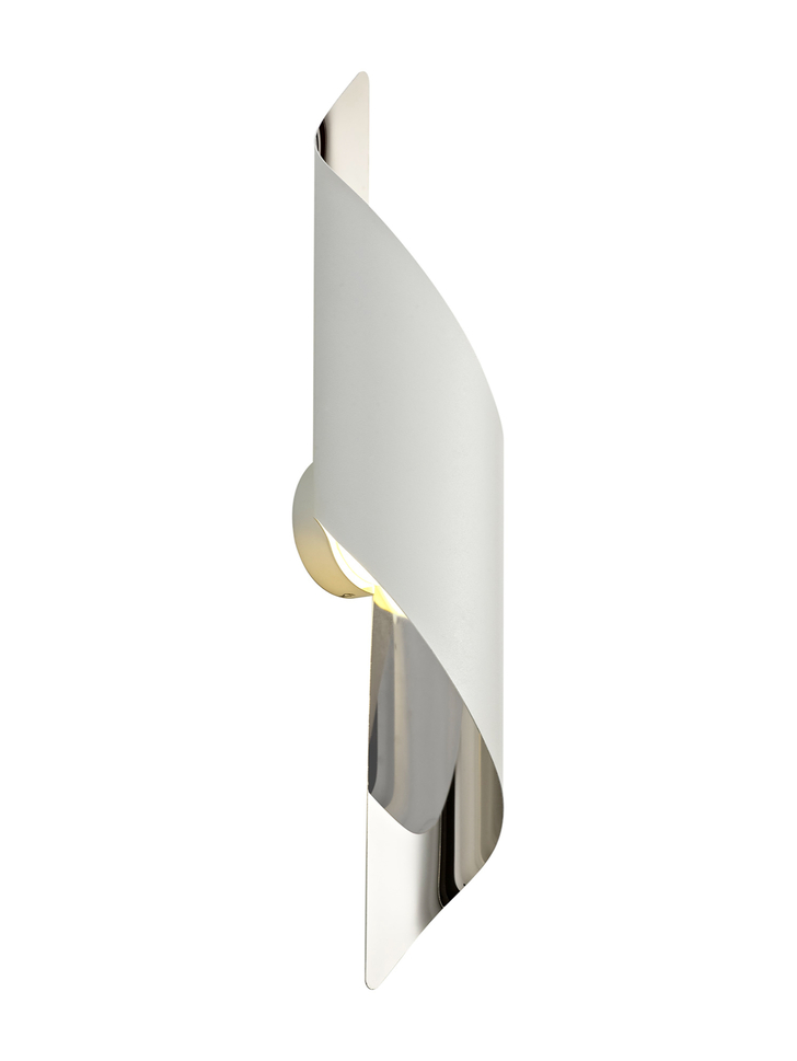 Idolite Uxbridge Anthracite/Gold Leaf Led Wall Light - 3000K