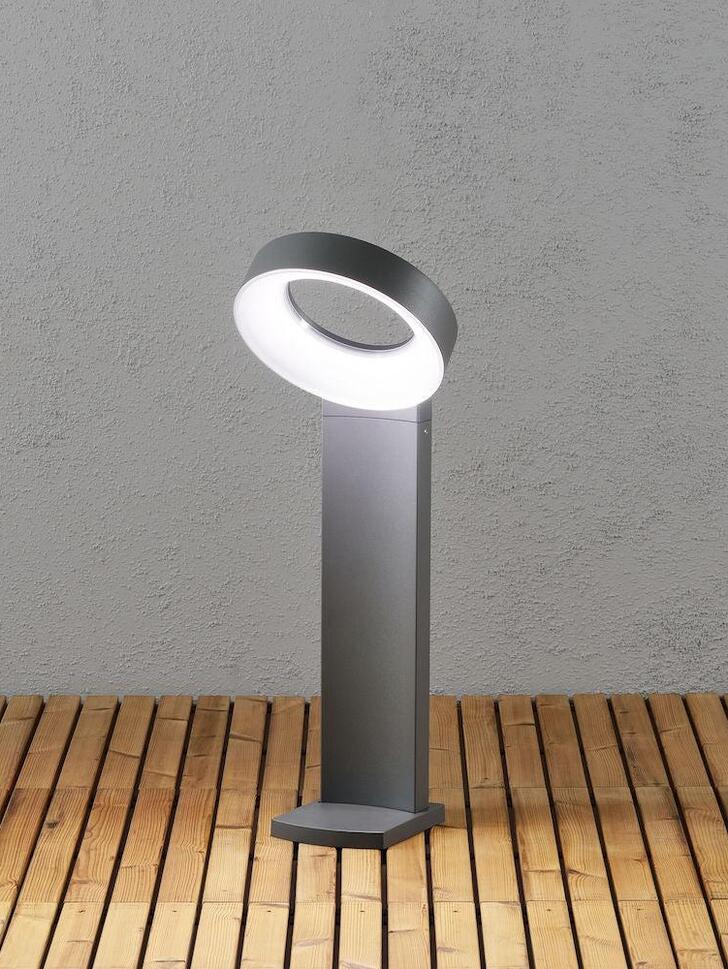 Konstsmide Asti Anthracite Exterior Post Lamp