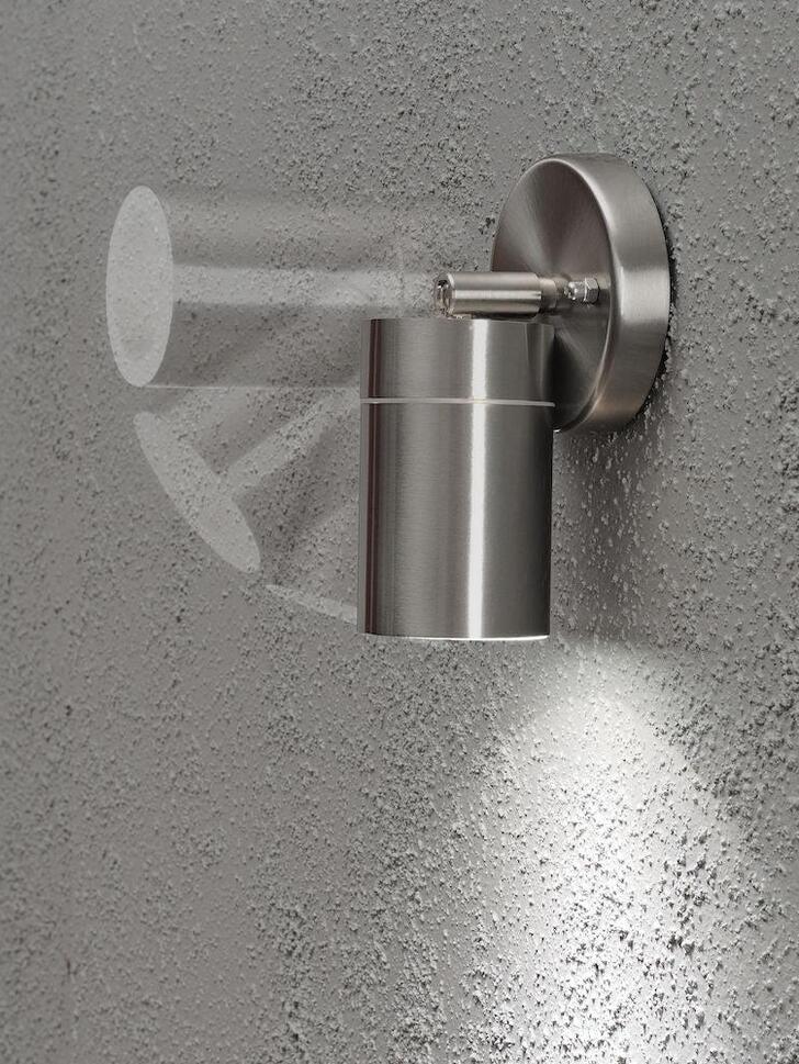 Konstsmide Modena Adjustable Stainless Steel Exterior Wall Light