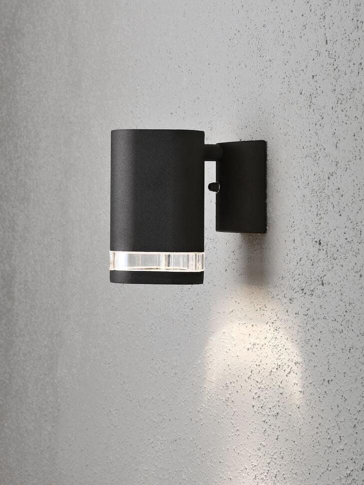 Konstsmide Modena Black Downward Facing Exterior Wall Light